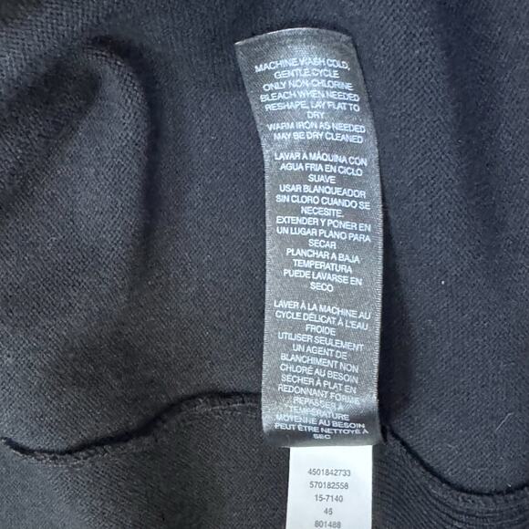 WHBM Black Open Front Cardigan - Size XS - Viscose Blend - Picture 9 of 9